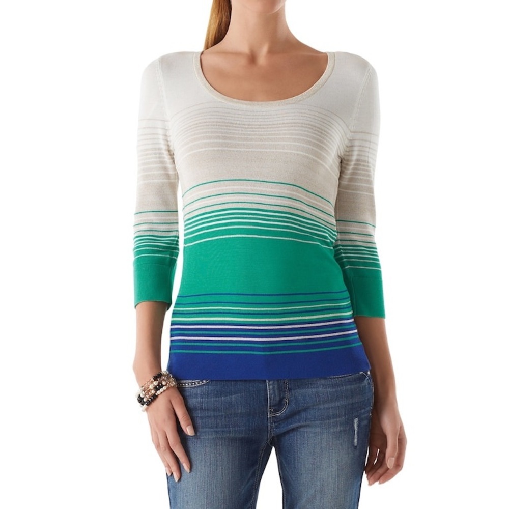 White House Black Market- 3/4 Sleeve sweater/top